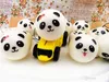 Envío gratis lindo 4 cm Panda Squishy Kawaii Buns pan encantos bolsa / clave / teléfono celular correas par al azar suave Panda M053