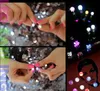 Moda LED Flashing Light Ze Stali Nierdzewnej Rhinestone Ear Stud Kolczyki Biżuteria Rave Zabawki Prezent LED Kolczyki Boże Narodzenie