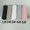 Q3 glitter scarves plain shimmer elastic long headband fashion scarf hijab wraps muslim shawls