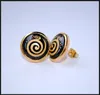 KLIMT -Serie 18K Goldplated Emaille Ohrringe für Frauen mit hochwertigen Stollen Ohrringen