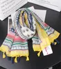 Cotton and hemp scarf female spring summer Korean version of long beach sun protection shawl