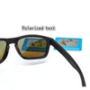 Lunettes de soleil de marque 009102 Hommes Femmes Lunettes Lunettes polarisées UV400 Sport Cyclisme Verre de soleil TR90 Taille du cadre carré Largeur totale 143 mm Avec boîte 5MSS