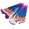 MAANGE Diamond Makeup Brushes Sets 15pcs Powder Foundation Eyeshadow Blending Contour Make up Brush Kit Beauty Cosmetics Tools