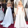 Zuhair Murad White Jumpsuituits 저녁 드레스 Overskirt Sweetheart Bridal Guest Dress 유명인 가운 Red Carpet Robes 댄스 파티 드레스