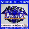 Kropp + tank för Yamaha Thundercat YZF600R 96 97 98 99 00 01 229HM.5 YZF-600R YZF 600R Glans Lila ram 1996 1997 1998 1999 2000 2001 Fairing