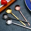 13cm/17cm Stainless Steel Coffee Spoon Titanium Gold Sugar Stirring Spoon Vintage Small Coffee Tea Spoons