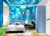 Unterwasserwelt-Wandbild, 3D-Tapete, Fernsehen, Kinderzimmer, Schlafzimmer, Ozean, Cartoon-Hintergrund, Wandaufkleber, Vliesstoff, 22d3702121