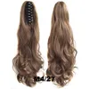 Fashion Curly Pony Tail 55 cm długi falisty czarny pazur syntetyczny kucyk w wysokiej temperaturze Włókno Włókno Multicolor Selection 9425551