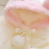 Abbigliamento per bambini Neonato Pelliccia per bambini Inverno Cappotto caldo Giacche Abbigliamento per ragazze spesse Neonata Carino Cappotti a maniche lunghe con cappuccio Giacca Outwear 3 colori