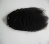 Grov Yaki Micro Loop Hårförlängningar Kinky Straight Remy Human Hair 1g / Strand 100g Micro Ring Human Hair Extensions 10-24Inch