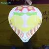 2m belysning ballong hängande LED uppblåsbar ballong med målning anpassad