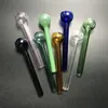 Vente en gros gratuit DHL Pyrex tuyau de brûleur à mazout tuyau en verre multicolore type droit tuyaux de fumée en verre nouveautés SW37