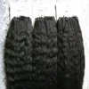 Grosso Yaki Micro extensões do cabelo laço 300g Kinky Em Linha Reta Micro Anel Loop Extensão Do Cabelo 300 s Yaki Micro Talão Extensões de Cabelo