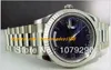 Najwyższej jakości Luksusowy Wristwatch 218239 Blue Arabic Dial Stainless Steel Bransoletka Automatyczne męskie zegarek męskie zegarki