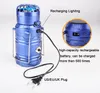 Solar Camping LED Lantern Light 4 in 1 Portable Bright Rechargeable and Fan with USB Power Bank for Outdoor Camping