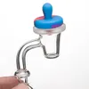 Bouchon de carburateur en silicone Accessoires pour fumer Dôme de carbcap coloré universel de 25 mm de diamètre pour conduites d'eau en verre, plates-formes pétrolières Dab, clous à quartz