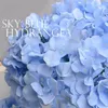 Ny design Artificial Silk Hydrangea Flower Head Wedding Bouquet Decoration eller DIY Production Bakgrund med blommor 50 st /parti