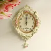 Europese Tuin Ornament Luxe Horloge Klok Woninginrichting Hars Relief Angel Woonkamer Wandklok