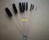 100 jogos / lote Rápido 10 pcs Nylon Tubo Escovas Palha Conjunto Para Palhas Beber Óculos Teclados, Escovas De Limpeza De Jóias Limpo Ferramentas