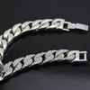Heren ijsketen kettingarmbanden goud Cubaanse linkketens Miami Bracelet Fashion Hip Hop Jewelry263T