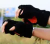 Cat Claw Mitten Winter Warm Cute Cartoon Girl Mitten Gloves Tjock Villi Coral Fleece Bear Paw Half Finger Handskar