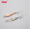 Yapada Spoon 012 Ny Leech 2G-3G-5G Multicolor Enkelkrok + Fjäder 33mm-38mm-45mm 6piece / Lot Metal Small Spoon Fiske Lures