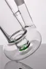 Pure Glass Hookahs Simple Glass Water Pipes Bent Neck Dab Oil Rigs 10.5 Inches and 18mm Joint