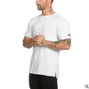 Zomer nieuwe heren t-shirt mode mannen t-shirt kleding gym elastische strakke spandex man O-hals tops mannen Tees