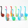 New design Ness monster tobacco smoking pipe Concentrate glass bong silicone water pipes hookah dab rig bubbler