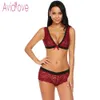 Avidlove femmes string Sexy Costumes sous-vêtements ensemble de Lingerie voir à travers dentelle soutien-gorge et culotte lenceria mujerY1883005