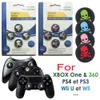 4PC / set Silikonkåpa Skull Head Analog Controller Thumbstick Grip Thumb Grips Joystick Caps för PS4 PS3 Xbox One Högkvalitativt snabbfartyg