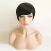 2018 New Lace front full lace wigs for black women lace pixie short cut human hair Brazilian hair wigs Cheap human hair wigs2777683