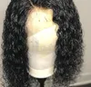 360 Koronkowa Czołowa Peruka Kręcone 150% Gęstość Pre Zieszana Z Baby Włosy HD Cienkie Wypełniacze Front Peruki Ludzkie Włosy Głębokie Curl Natural Hairline (18 cali, Diva1