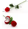 Ring box Novelty Velvet Storage boxes for earrings wedding Gift Rose Flower Cartoons Fish Jewelry Box Packaging Display