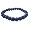 Pas cher 8mm Noir Pierre De Lave Perles Bracelet DIY Lava Rock Huile Essentielle Diffuseur Bracelet pour les femmes