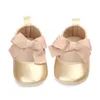 Zapatos para niñas recién nacidas PU Hebilla de cuero First Walkers Big Bow Summer Princesa Zapatos Boda Baby Girl Zapatos