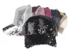 INS Sequins Hats Women Adjustable Baseball Hats Big Girls Summer Bling Shinning Mesh Baseball Cap Female Glitter Party Club Hat Accessories