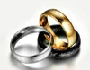 6MM حجم 6-13 مطلية بالذهب الفولاذ المقاوم للصدأ خاتم الفرقة هدايا الزفاف الاشتباك كوكتيل الزوج الأب