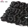 Ishow Water Wave 4 Bundels Haar Inslag Nat en Golvend Virgin Hair Extensions 8A Braziliaanse Human Hair Bundels Weave voor Vrouwen Meisjes Alle Leeftijden Natuurlijke Kleur 8-28 inch