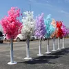 Bröllopsdekoration 5ft Tall 10 Piece / Lot Dekorativa Blommor Kransar Slik Artificial Cherry Blossom Tree Roman Column Road Leads för Party Mall Öppna rekvisita