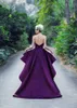 Abiti da ballo sexy viola 2019 Sweetheart Backless High Low Abiti da sera convenzionali Abito da cocktail party di laurea Vestido de Festa Custom