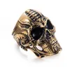 316L Stainless Steel Alien Skull Ring for Men Hip hop party ring male