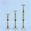 Gold Flower Vases Candle Holders Stand Wedding Decor Road Lead Table Centerpiece Rack Pillar Party Candlestick Candelabra best0007