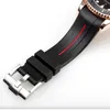Cinturino per orologio in gomma siliconica da 20 mm per cinturino Rolex GMT/sottomarino