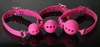 Pink 3 tailles Choisissez Silicone Ball Silicone bouche bâillon