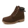 ZYYZYM Botas para Hombre Otoño Invierno Cuero De PU Estilo Unisex Felpa Mantener Caliente Hombres Zapatos Al Aire Libre Martin Botas De Moto