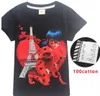 100COTTON NOUVELLES Camisetas d'été pour les enfants Garçons Brand T-shirts Childen Cartoon 3D Prited Lady Bug Tee Shirt Kids Clothes6416478