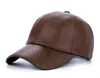 4 색 2018 새로운 겨울 야구 모자 악어 패턴 PU 그늘 모자 남자 야외 모자 야구 모자 조정 가능한 가죽 모자 유니섹스
