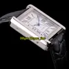 8 Style 31mm solo W5200027 Datum Witte wijzerplaat Automatische Mens Watch Silver Case Zwart Leather Riem Hoogwaardige goedkope nieuwe heren Pols2605