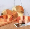 Nórdico estilo chique de metal cobre cobre puro oval de bronze armazenamento / bandeja de chá de ouro Ins produto popular decoração orname